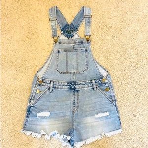 Denim overalls